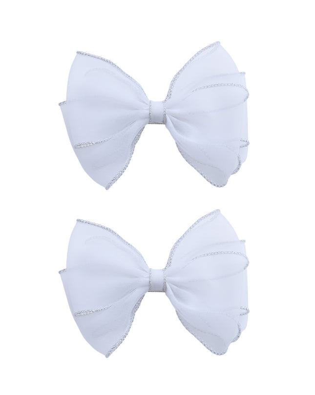 kids atelier tulleen Tulle Glitter Bow Hir Clip Set