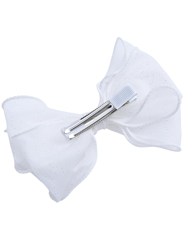 kids atelier tulleen Shimmer White Bow Duo