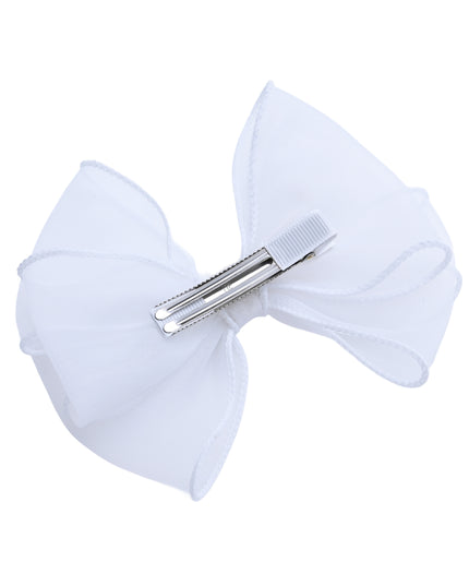 kids atelier tulleen White Whisper Bow Hair Clip Set