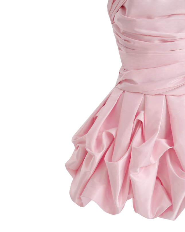 kids atelier tulleen Light Pink Strapless Satin Dress