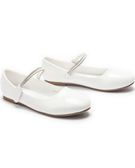 kids atelier tulleen White Celestia Ballet Flats