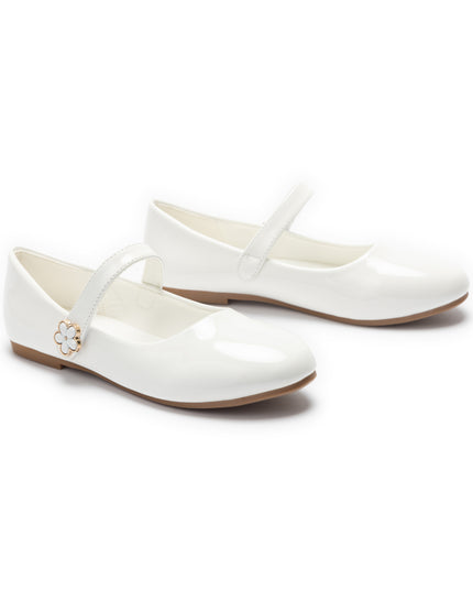 kids atelier Tulleen White Amara Mary Jane Shoes