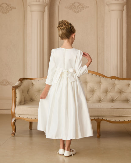 kids atelier tulleen White Marindel Lace & Tulle Dress