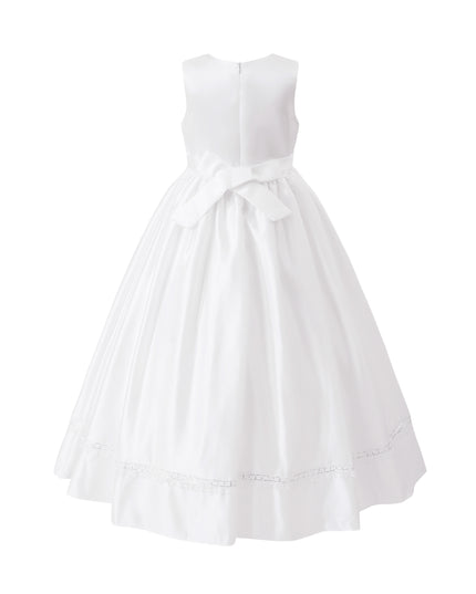 tulleen White Sylvarra Sleeveless Formal Dress with Headband