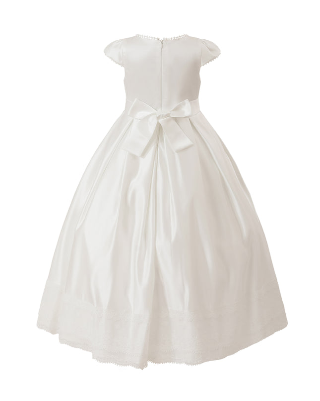 kids atelier tulleen White Pearl-Trim Havenelle Dress