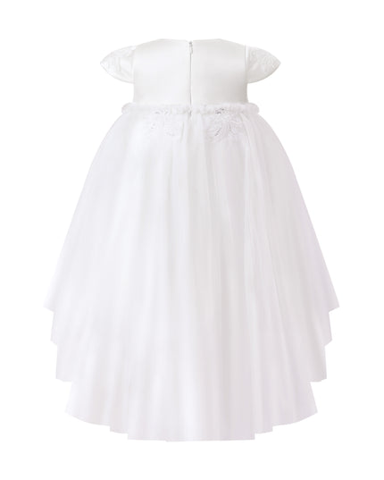 kids atelier tulleen White Embroidered Briavelle Dress