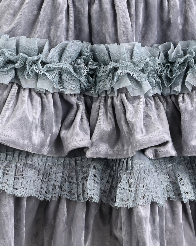 kids atelier tulleen Lavender Anthea Sequin Ruffle Set
