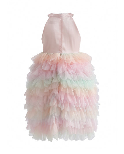 kids atelier tulleen Light Pink Sylvette Sequin Tulle Dress