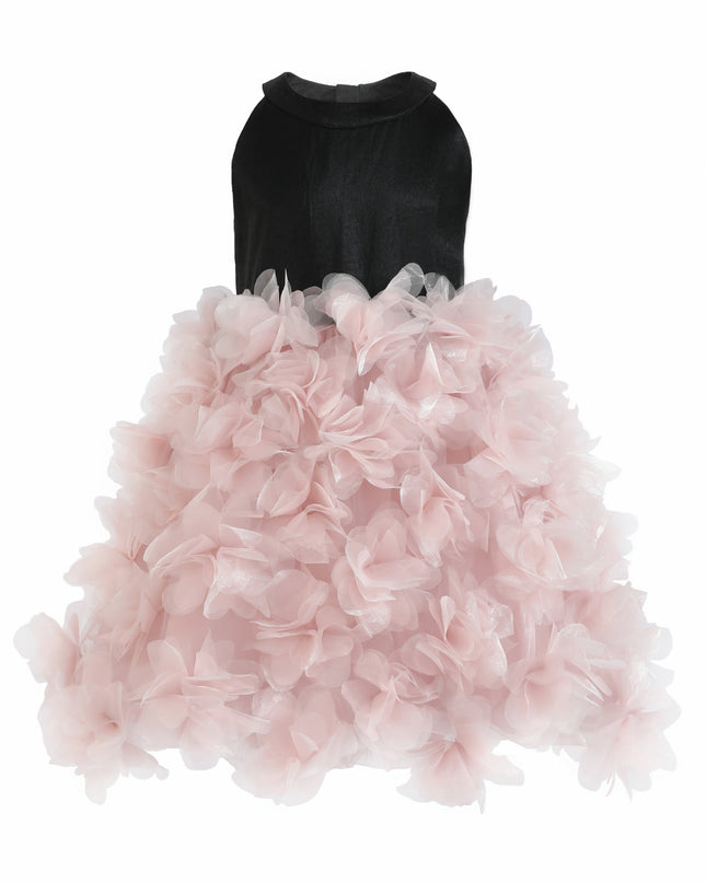 kids atelier tulleen Pink Valentina Tulle Bow Gown