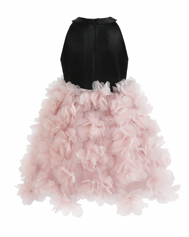 kids atelier tulleen Pink Valentina Tulle Bow Gown