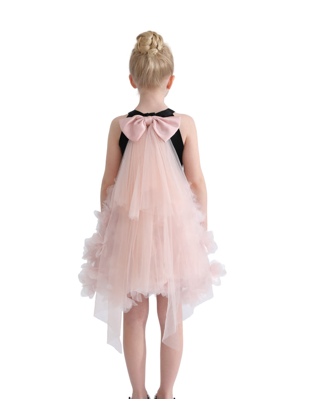 kids atelier tulleen Pink Valentina Tulle Bow Gown