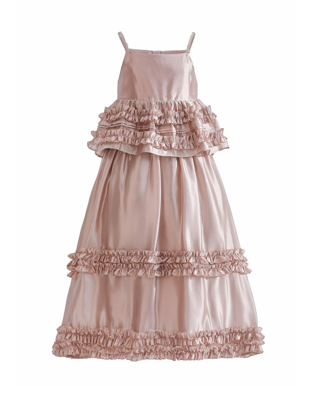 kids atelier tulleen Light Pink Calista Ruffle Skirt Set