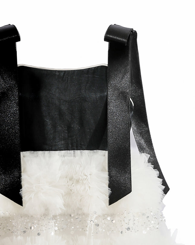 kids atelier tulleen Black & Ivory Sophia Party Dress