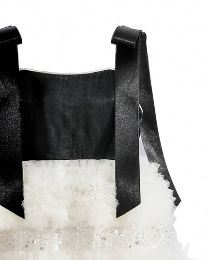 kids atelier tulleen Black & Ivory Sophia Party Dress