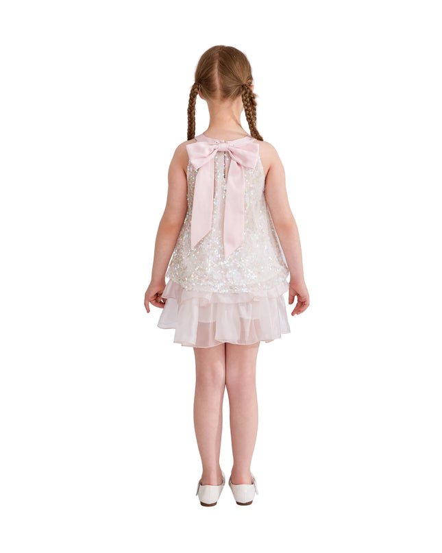 kids atelier tulleen Pink Sylvara Sequin Ruffle Skirt Set