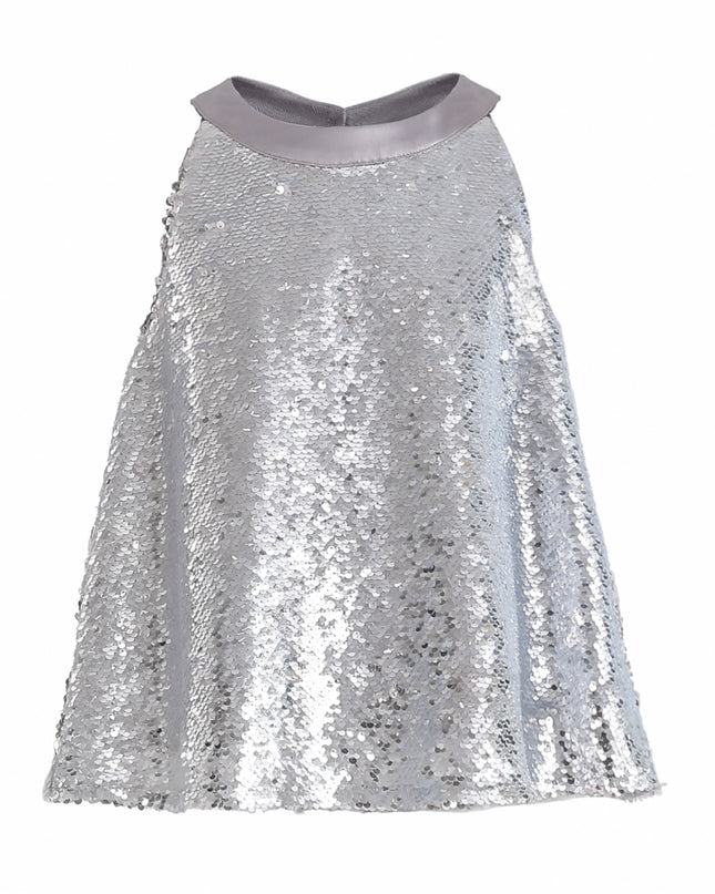 kids atelier tulleen Purple Sylvara Sequin Ruffle Skirt Set