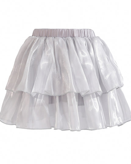 kids atelier tulleen Purple Sylvara Sequin Ruffle Skirt Set