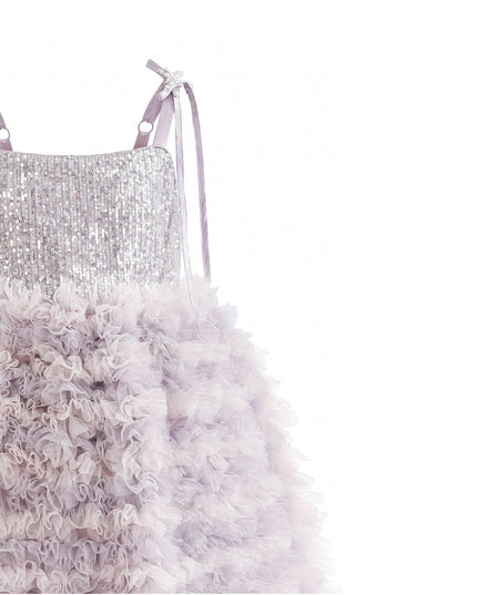 kids atelier tulleen Lavender Liliana Sequin Tulle Dress