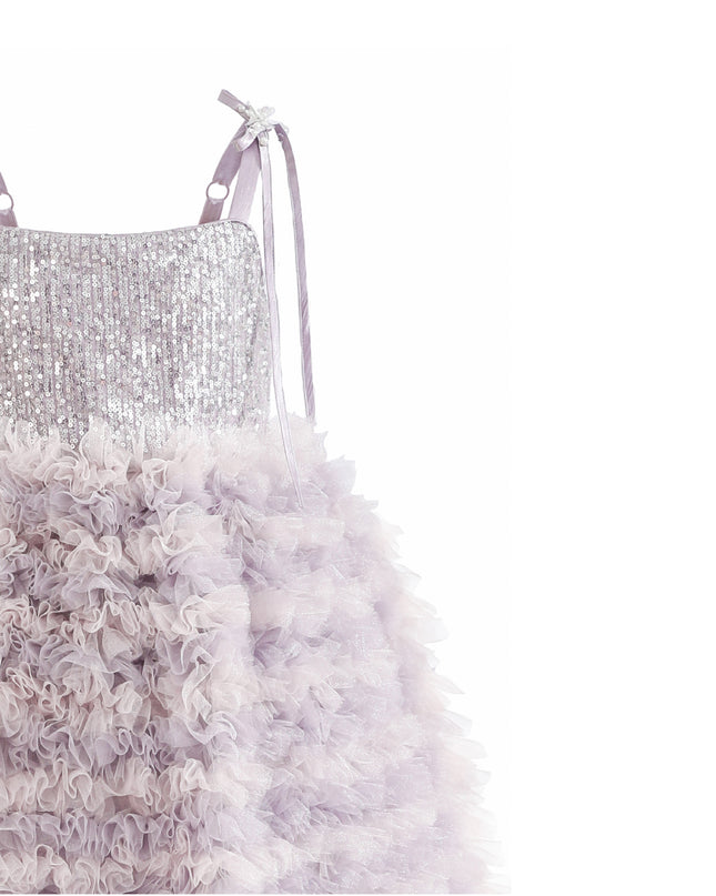 kids atelier tulleen Lavender Liliana Sequin Tulle Dress