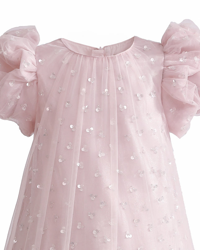 kids atelier tulleen Pink Thalina Ruffle Dress