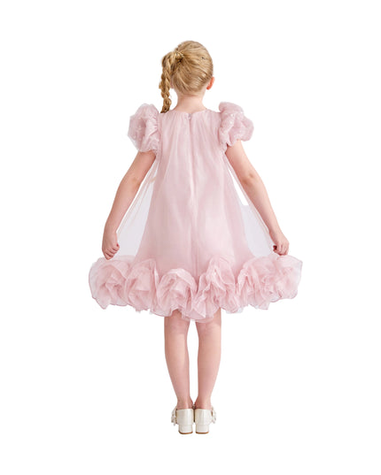kids atelier tulleen Pink Thalina Ruffle Dress