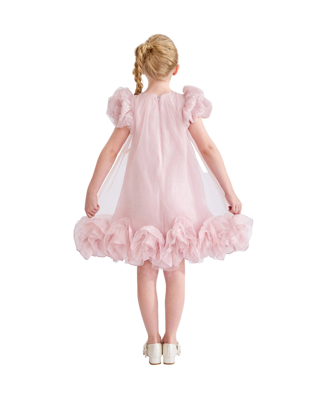 kids atelier tulleen Pink Thalina Ruffle Dress