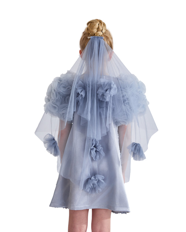 kids atelier tulleen Blue Seliora Floral Embellished Dress