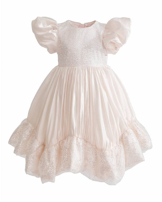 kids atelier tulleen Pink Aurora Glitter Party Dress