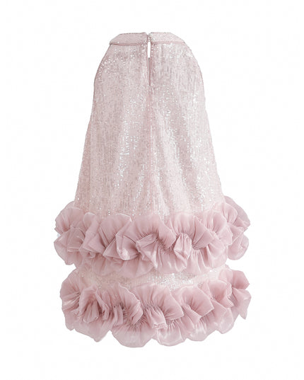 kids atelier tulleen Light Pink Ameliora Ruffle Skirt Set