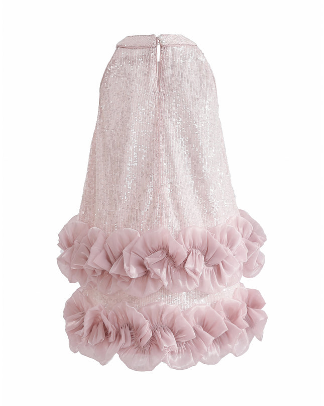 kids atelier tulleen Light Pink Ameliora Ruffle Skirt Set