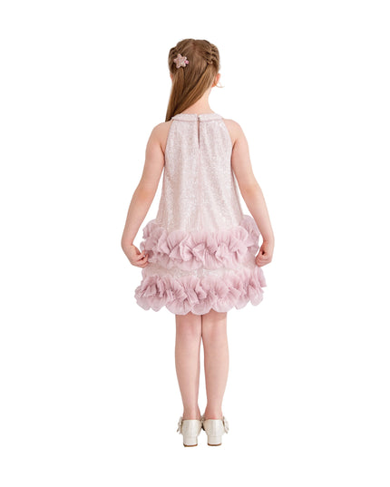 kids atelier tulleen Light Pink Ameliora Ruffle Skirt Set