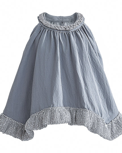 kids atelier tulleen Blue Calyra Ruffle Pant Set