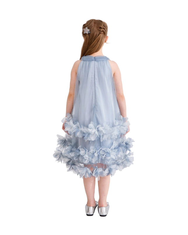 kids atelier tulleen Light Blue Elaris Floral Gown