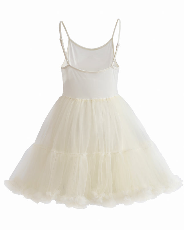 kids atelier tulleen Ivory Amorette Floral Appliqué Top and Dress Set