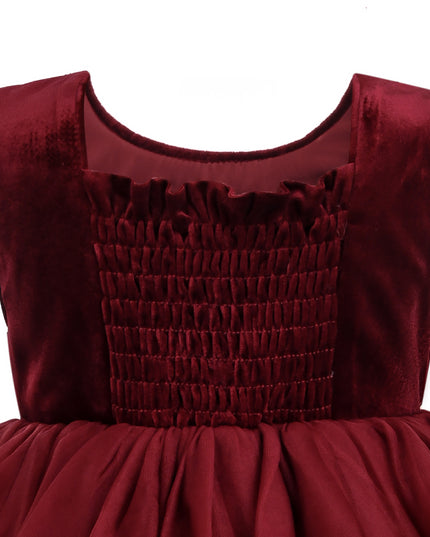 kids atelier tulleen Red Alina Sequin Tulle Dress