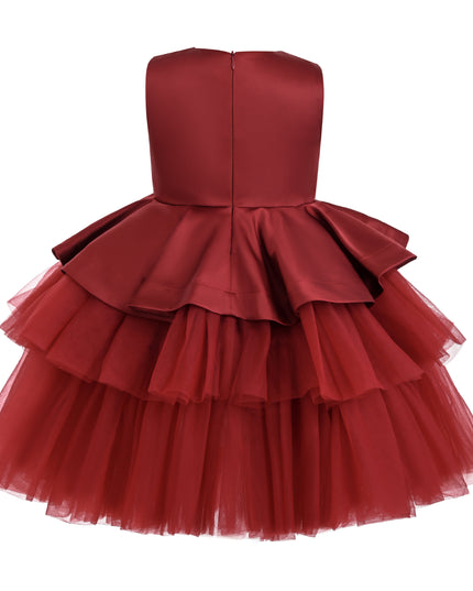 kids atelier tulleen Red Fabiana Bow Dress
