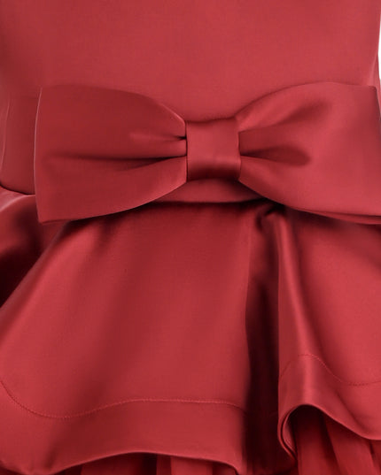kids atelier tulleen Red Fabiana Bow Dress