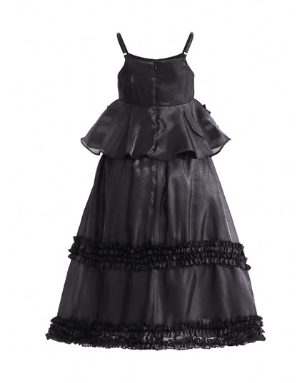 kids atelier tulleen Black Calista Ruffle Skirt Set