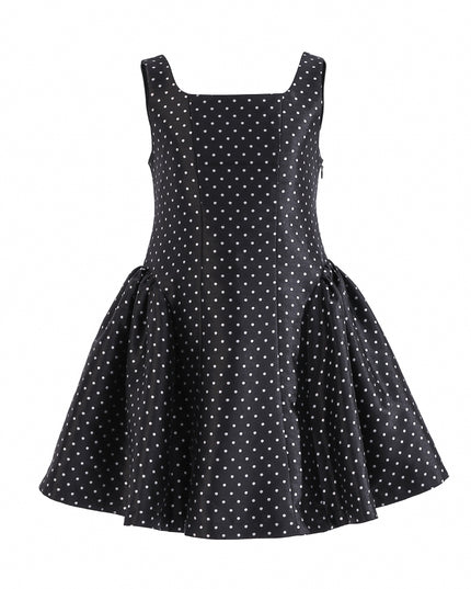 kids atelier tulleen Black Vivienne Polka Dot Dress