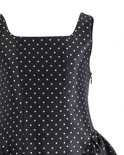 kids atelier tulleen Black Vivienne Polka Dot Dress