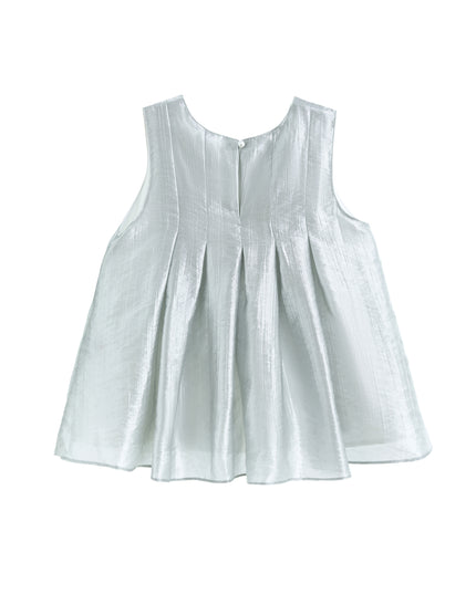 kidsatelier-tulleen-Metallic-Ruffle-Bow-Sleeveless-Top-Skirt-Set