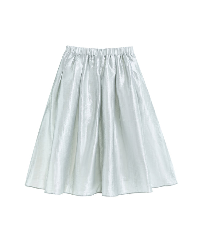 kidsatelier-tulleen-Metallic-Ruffle-Bow-Sleeveless-Top-Skirt-Set