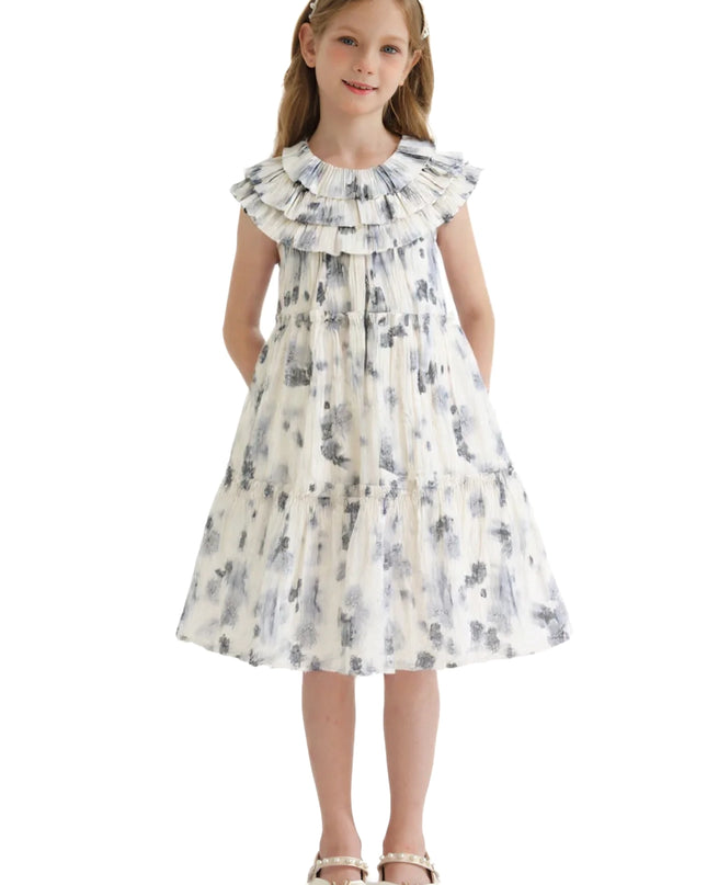 kidsatelier-tulleen-ivory-floral-short-sleeve-dress