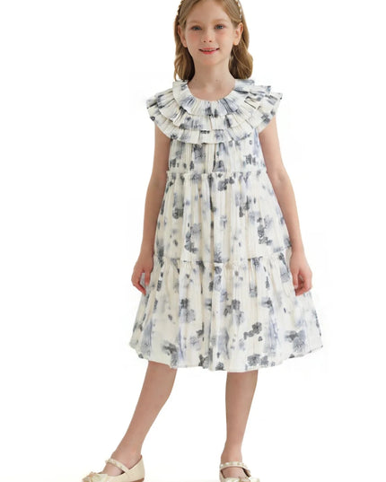kidsatelier-tulleen-ivory-floral-short-sleeve-dress