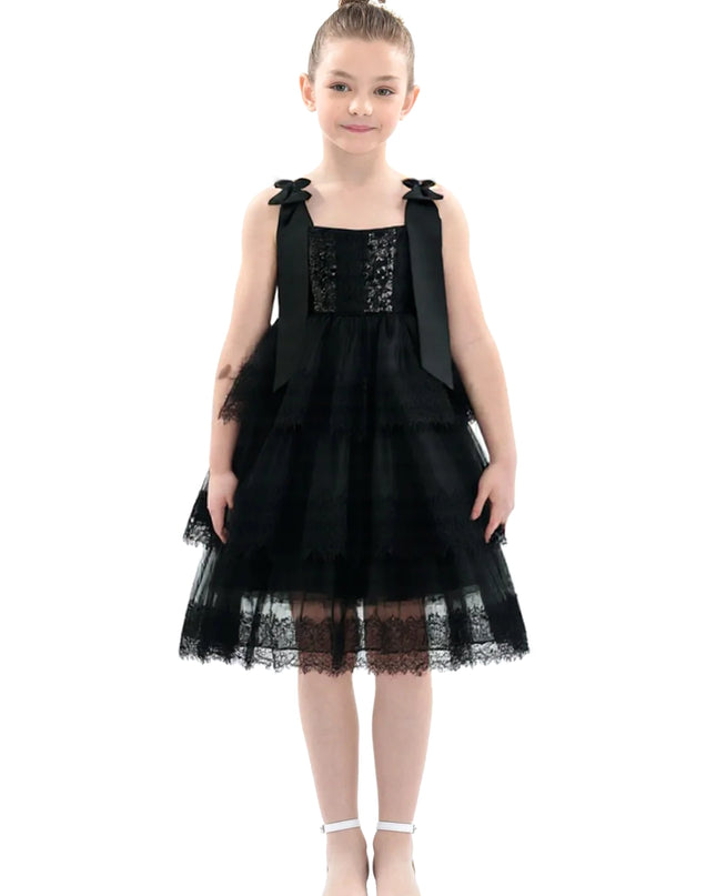 kidsatelier-tulleen-black-ruffle-sleeveless-bow-dress