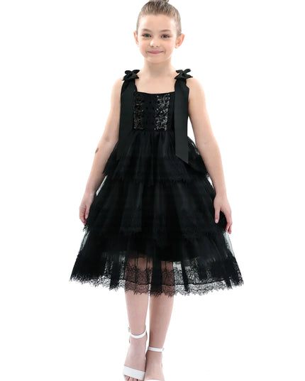 kidsatelier-tulleen-black-ruffle-sleeveless-bow-dress