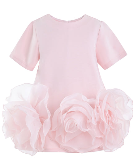 kids atelier tulleen Pink Verina Ruffled Hem A-Line Dress