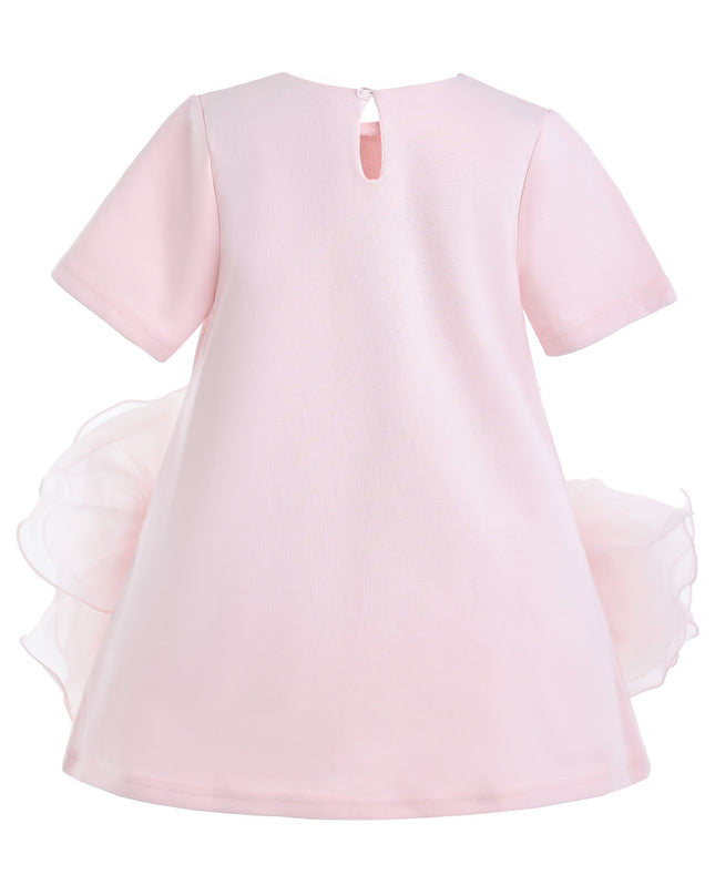 kids atelier tulleen Pink Verina Ruffled Hem A-Line Dress