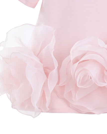 kids atelier tulleen Pink Verina Ruffled Hem A-Line Dress
