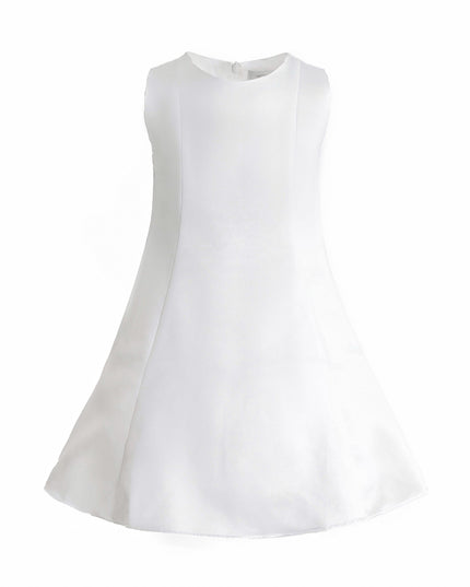 kids atelier tulleen White HoneyBelle Floral Overlay Dress
